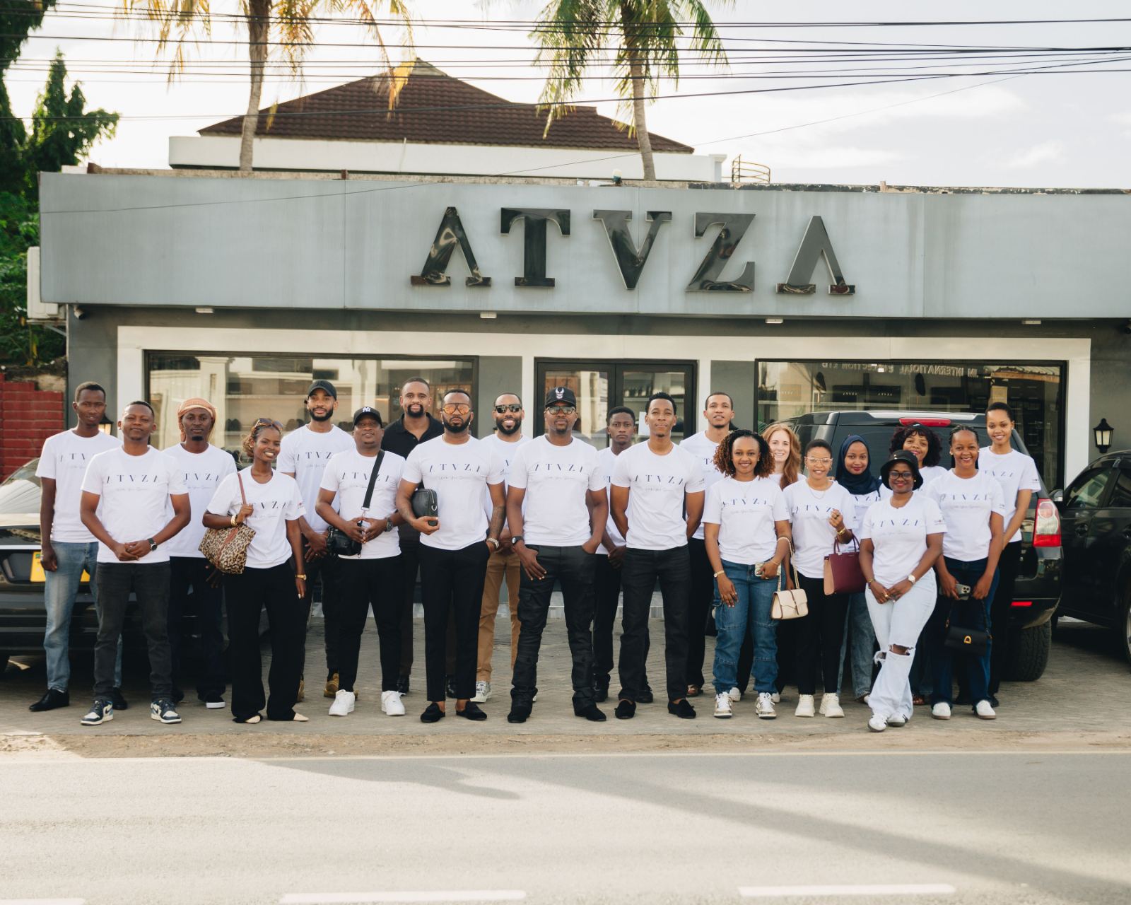 The ATUZA team outside their store